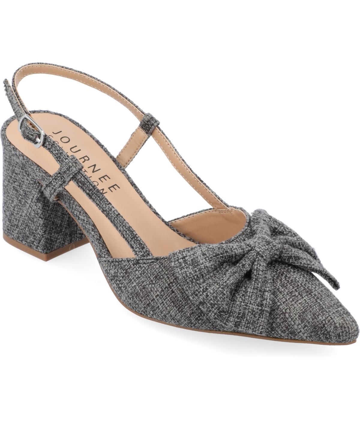 Journee Tailynn Women's Dressy Pumps, Size: 12 Wide, Grey Product Image