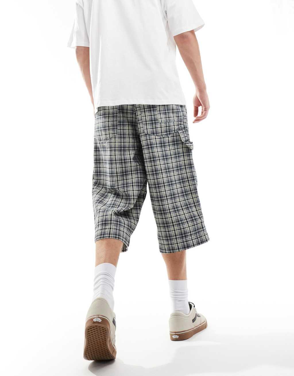 COLLUSION festival skater jeans in washed check Product Image