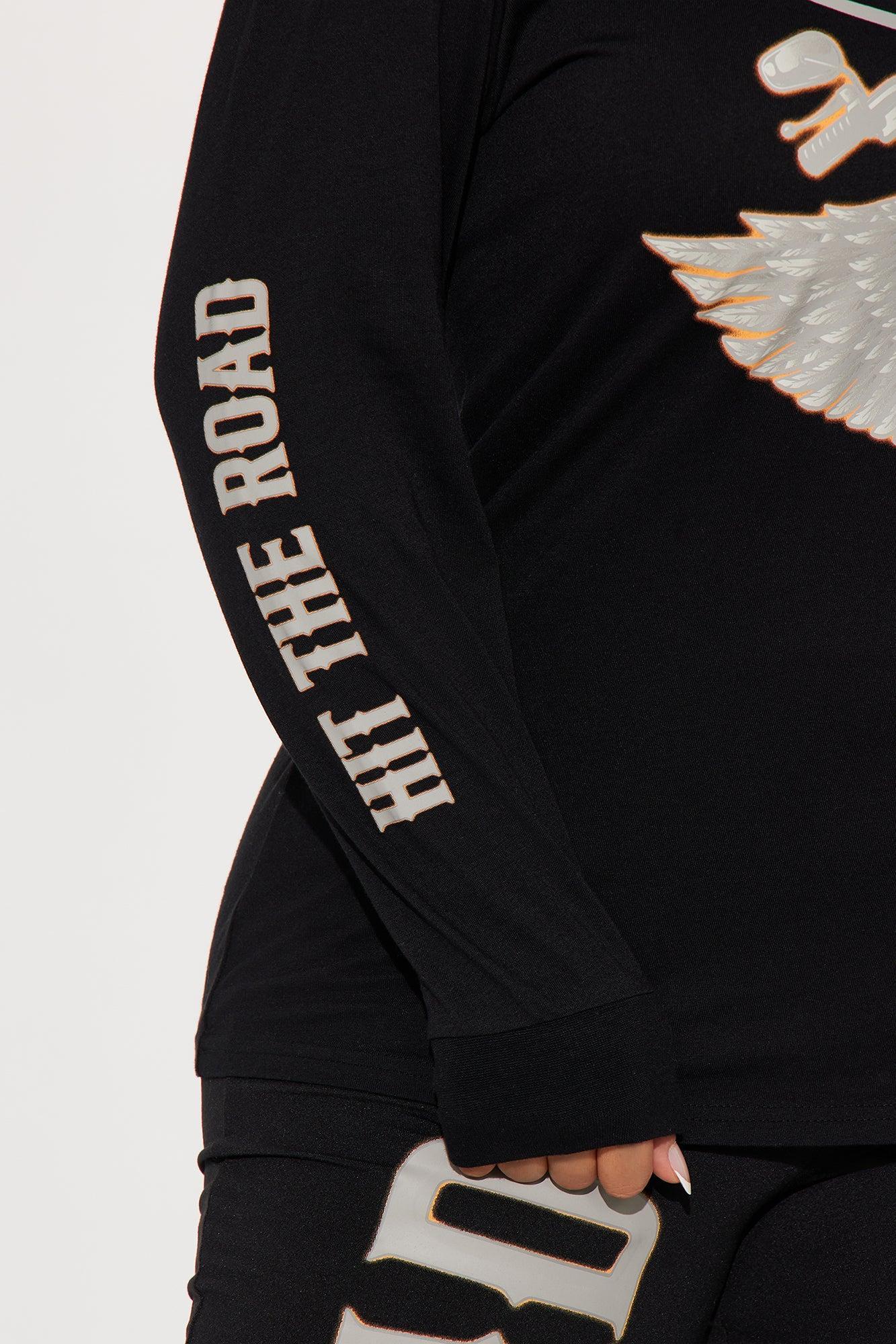 Von Dutch Hit The Road Long Sleeve Top - Black Product Image