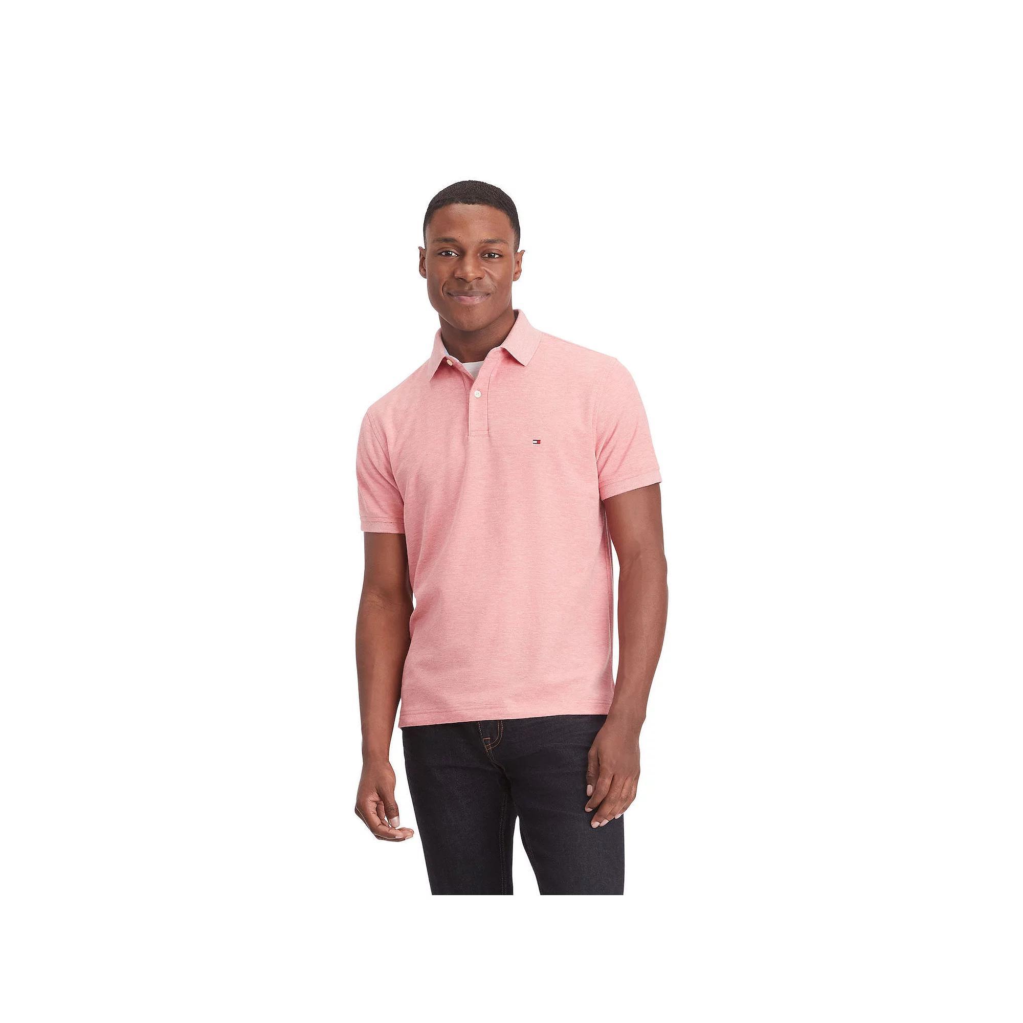 Men's Tommy Hilfiger Justin Polo, Size: Large, Grey Pink Product Image