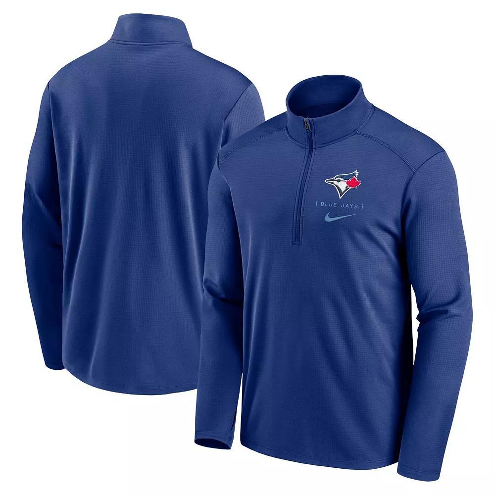 Men's Nike Royal Toronto Blue Jays Franchise Logo Pacer Performance Half-Zip Top, Size: Small, Jay Blue Product Image