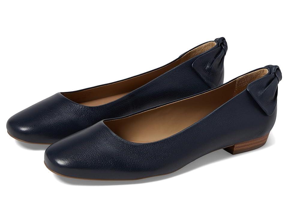Womens Eloisa Leather Bow Flats Product Image