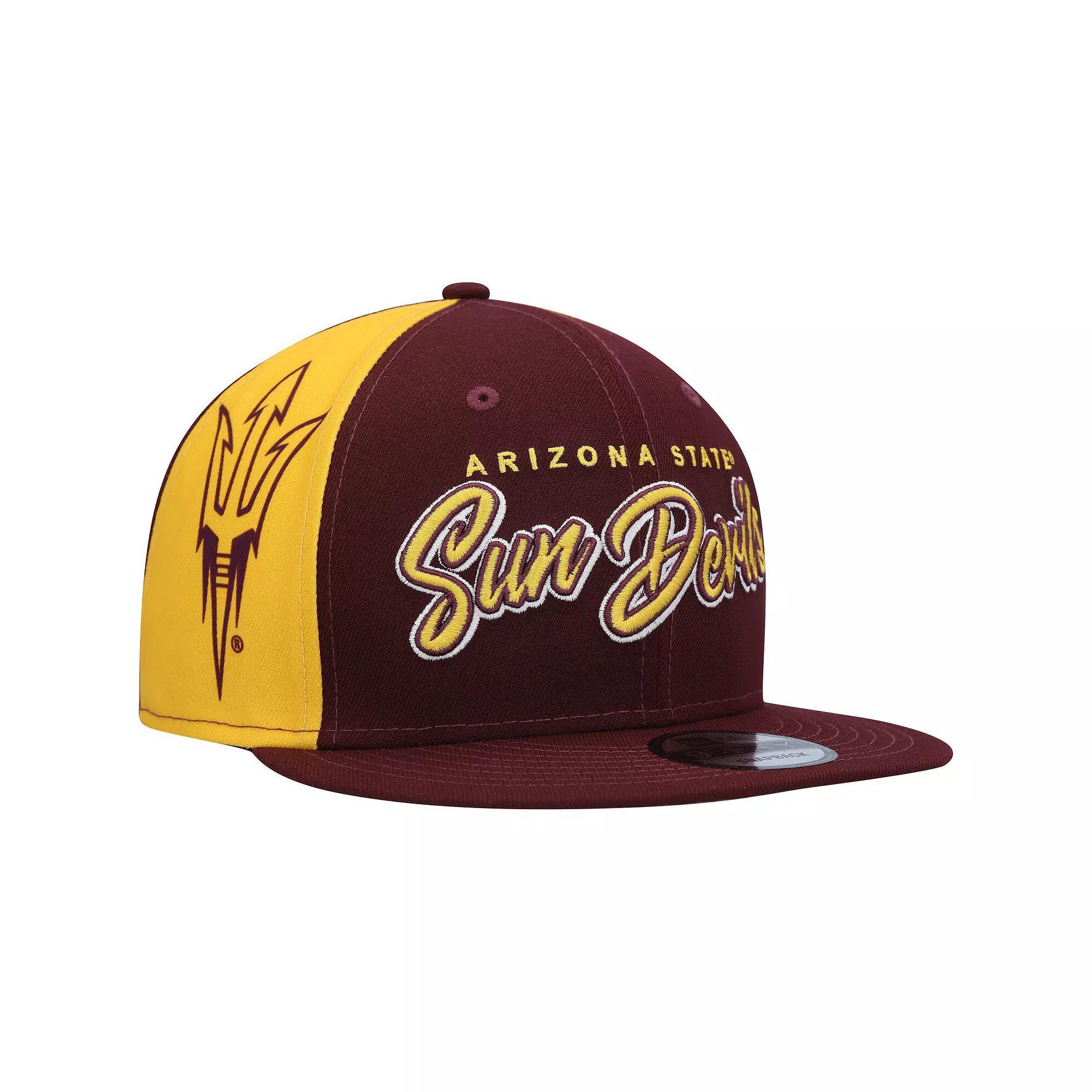 Men's New Era  Maroon Arizona State Sun Devils Outright 9FIFTY Snapback Hat, Red Product Image
