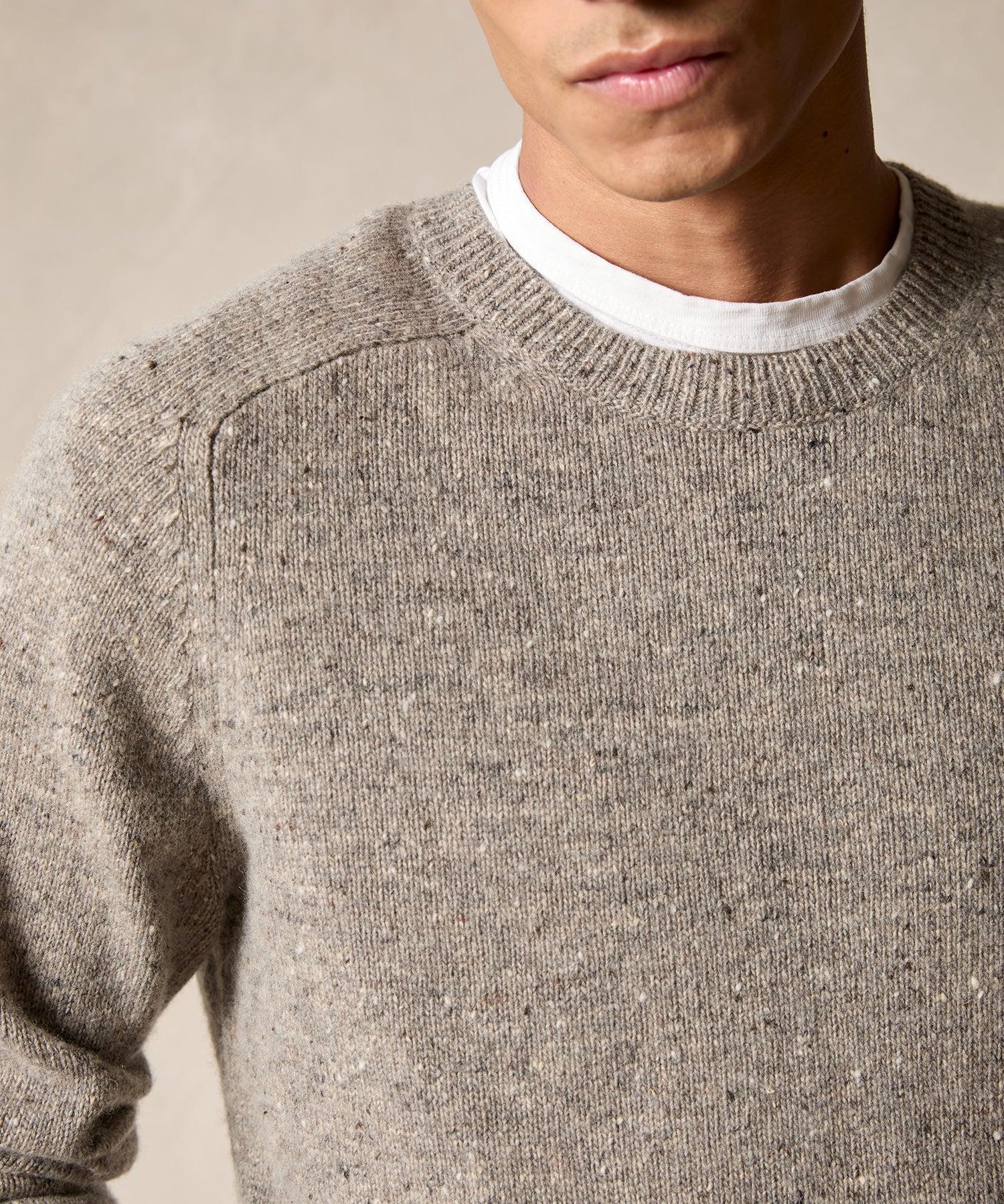 Donegal Crewneck Sweater in Pale Mint Product Image