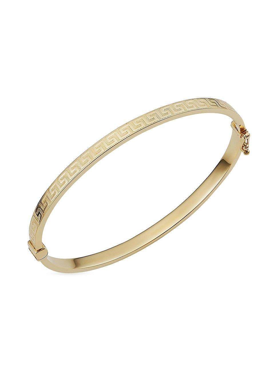 Womens 14K Yellow Gold Greek Key Bangle Product Image