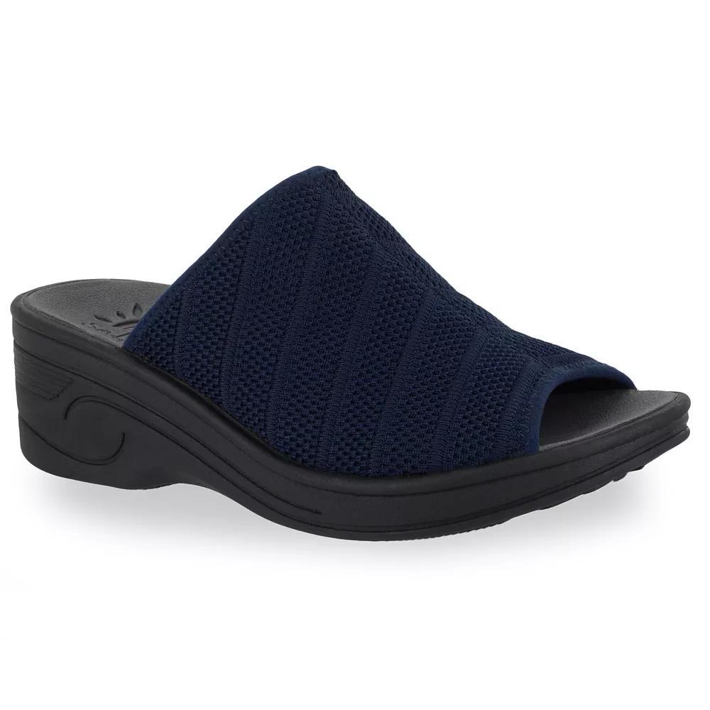 Easy Street Airy Women's Wedges, Size: 12 Wide, Blue Product Image