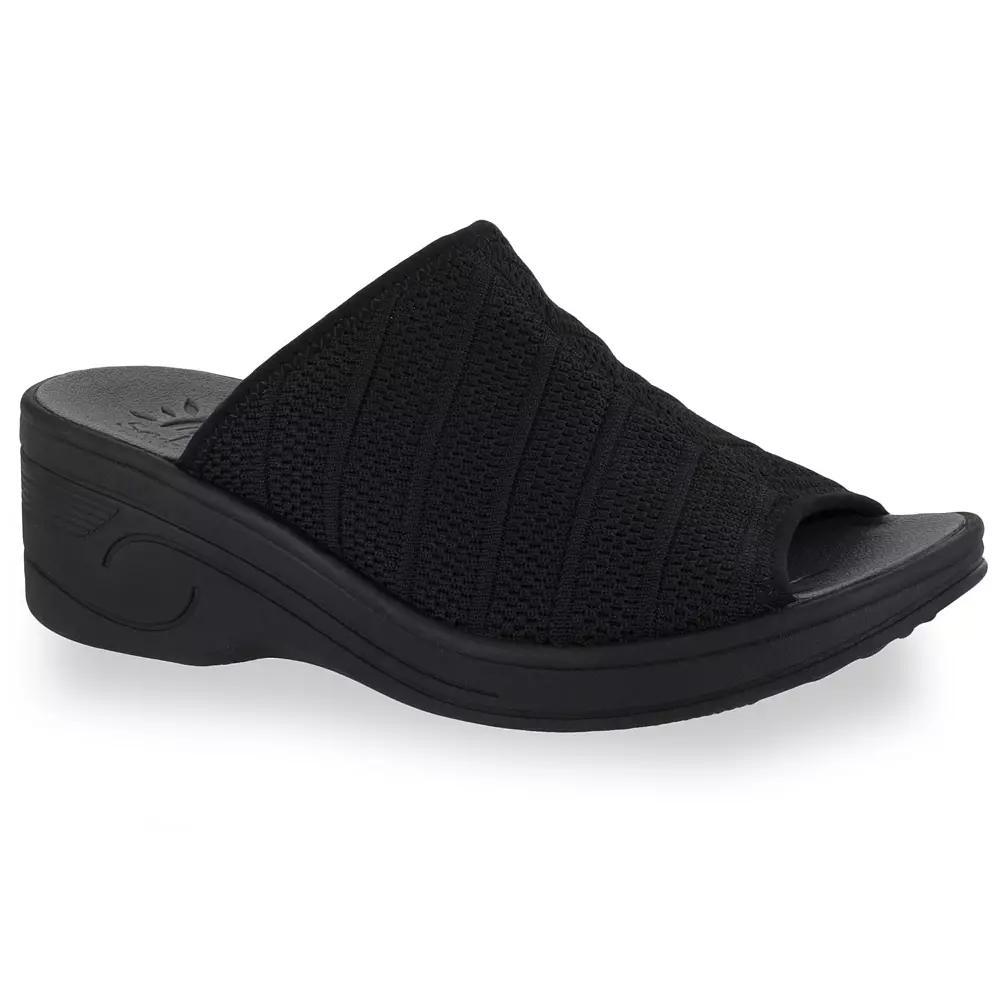 Easy Street Airy Women's Wedges, Size: 12 Wide, Blue Product Image