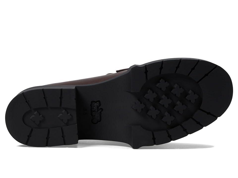 COACH Leah Leather Chunky Platform Loafers Product Image