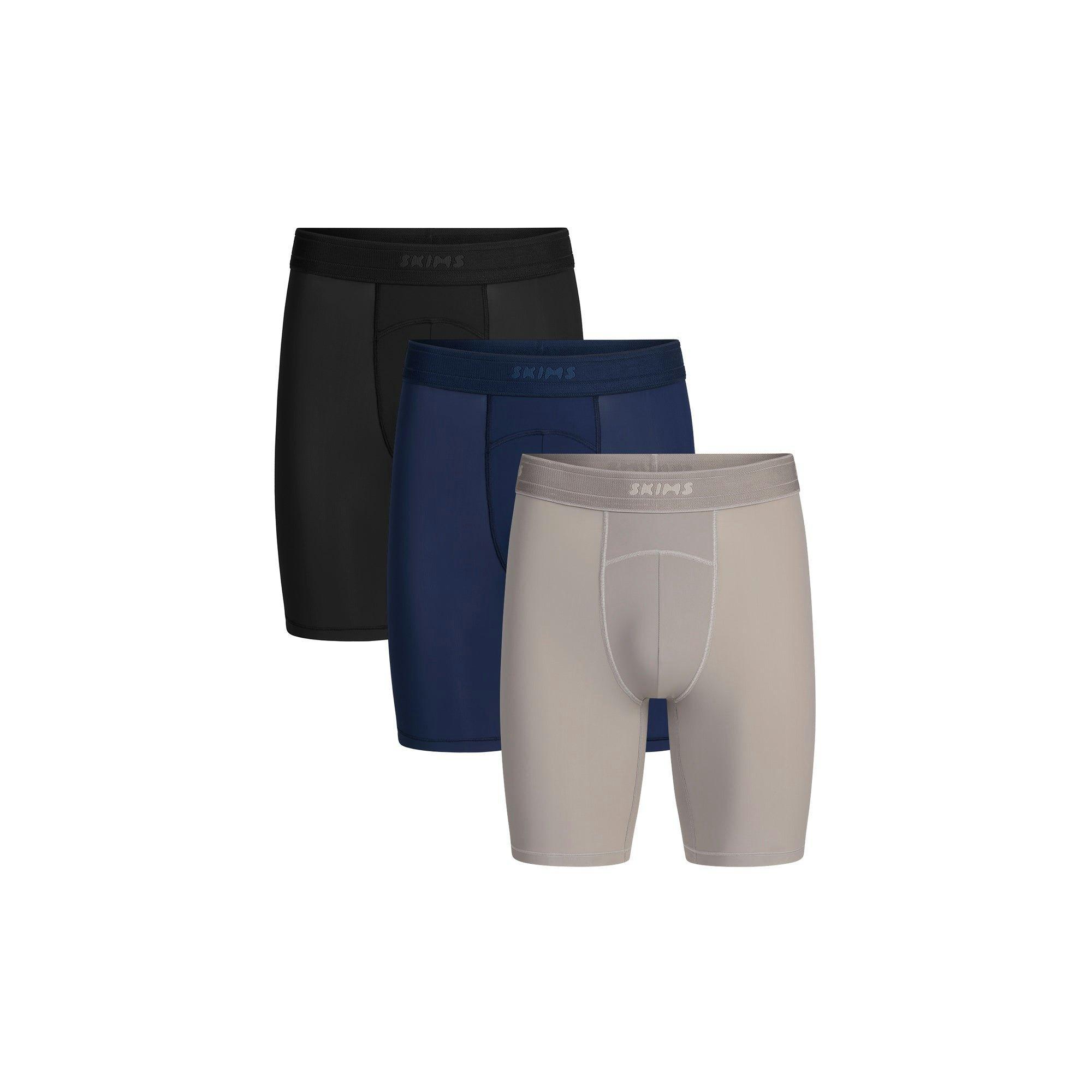 SKIMS SPORT MENS 7" BOXER BRIEF 3-PACK | NAVY SMOKE MULTI Product Image