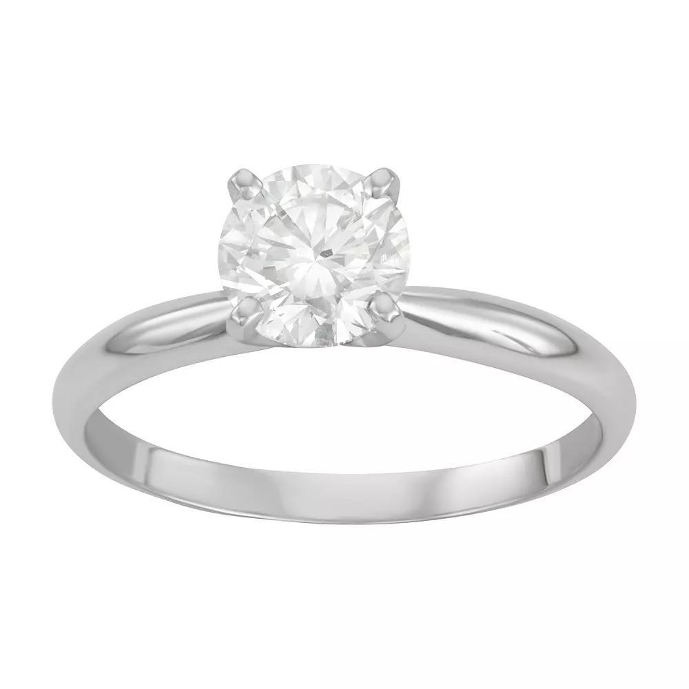 Evolv 14k Gold 1 Carat T.W. IGI Certified Lab-Grown Diamond Solitaire Engagement Ring, Women's, Size: 7 Product Image