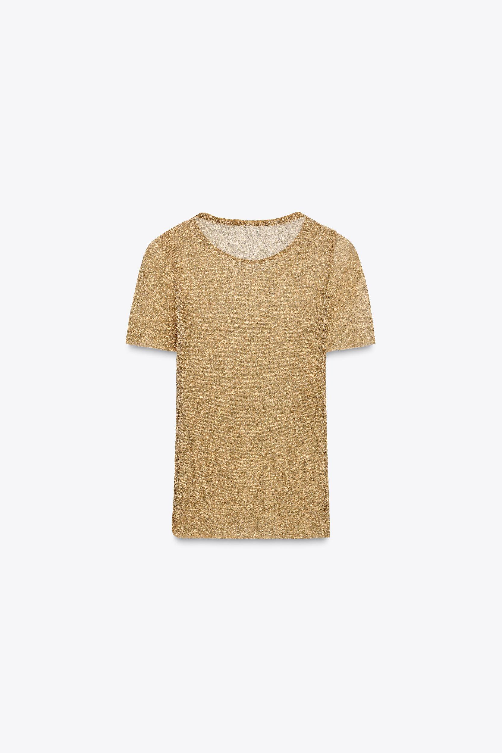 METALLIC SHORT SLEEVE T-SHIRT Product Image