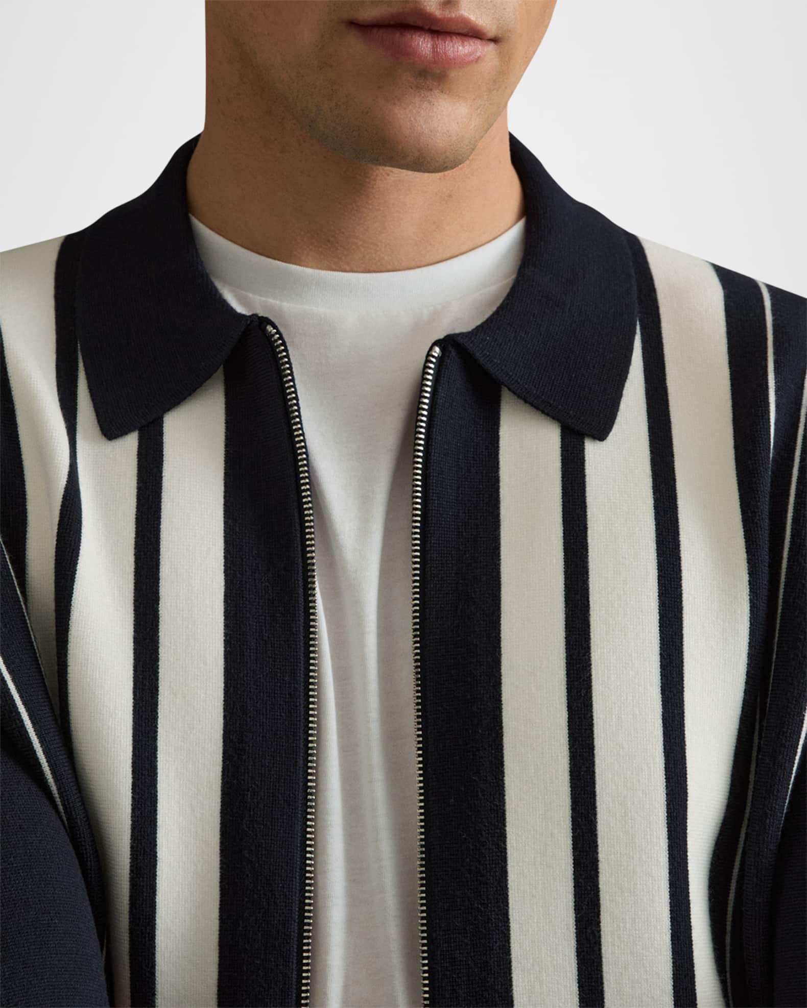 Men's Ambient Stripe Full-Zip Sweater Product Image