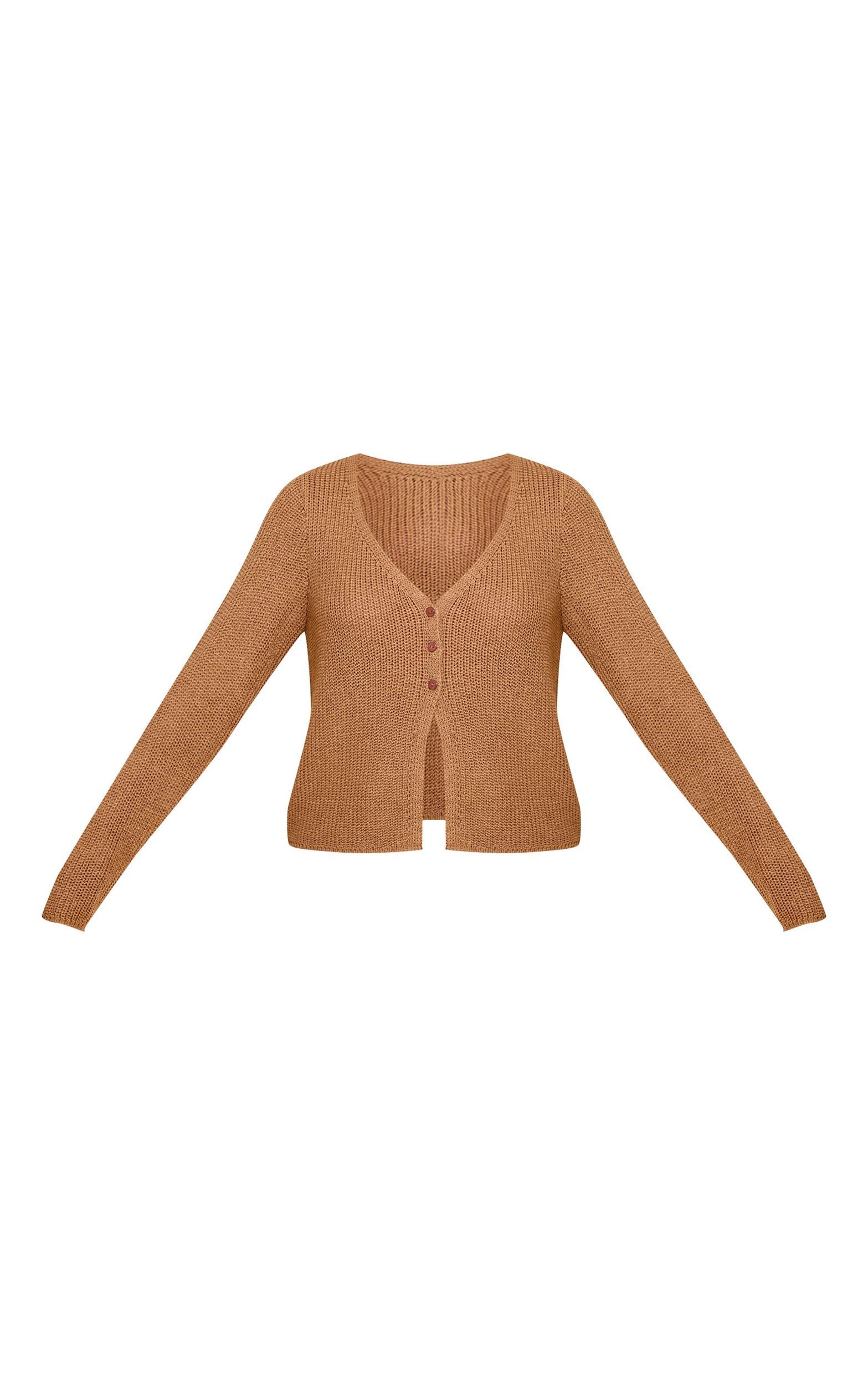 Mocha Filagree Button Cardigan Product Image