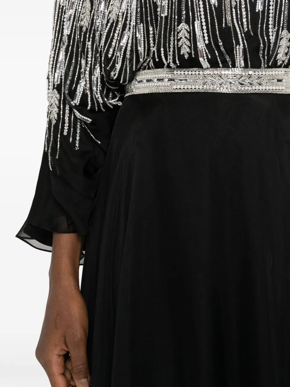crystal-embellished chiffon ensemble Product Image