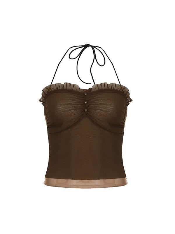 Vintage Lust Halter Vest Product Image