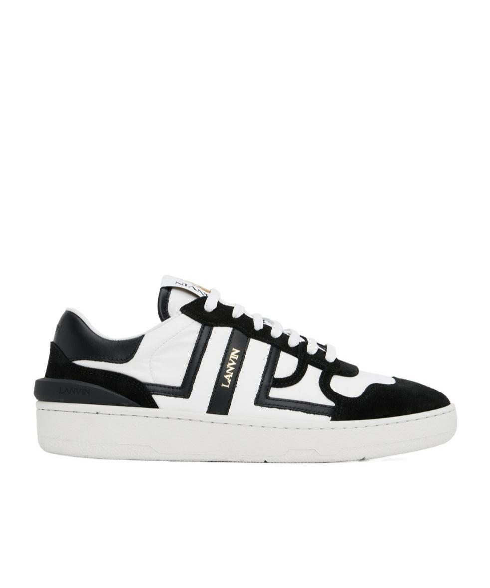 White & Black Clay Mesh Sneakers Product Image