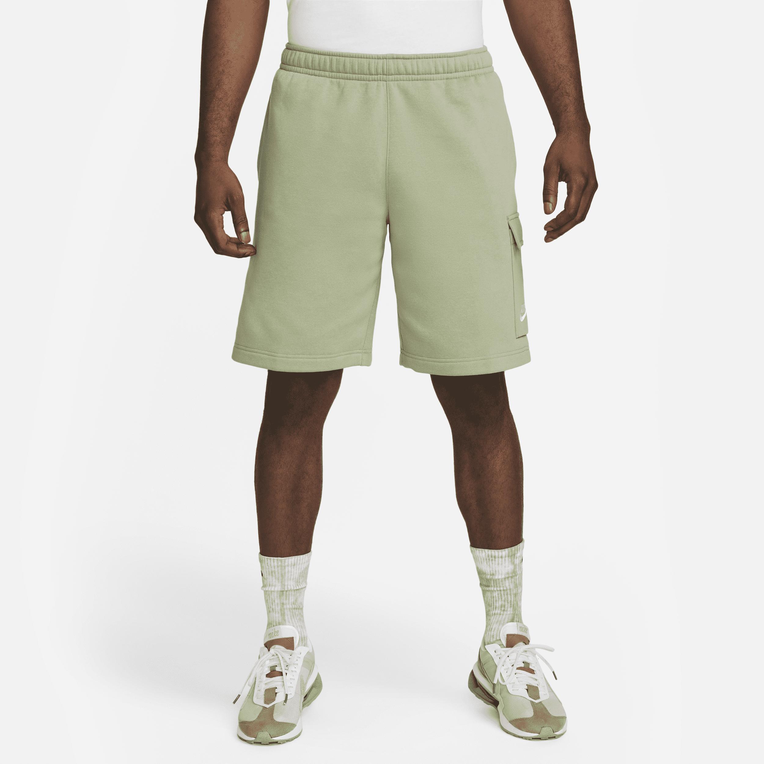 Nike Mens Cargo Club Shorts - Green/White Product Image