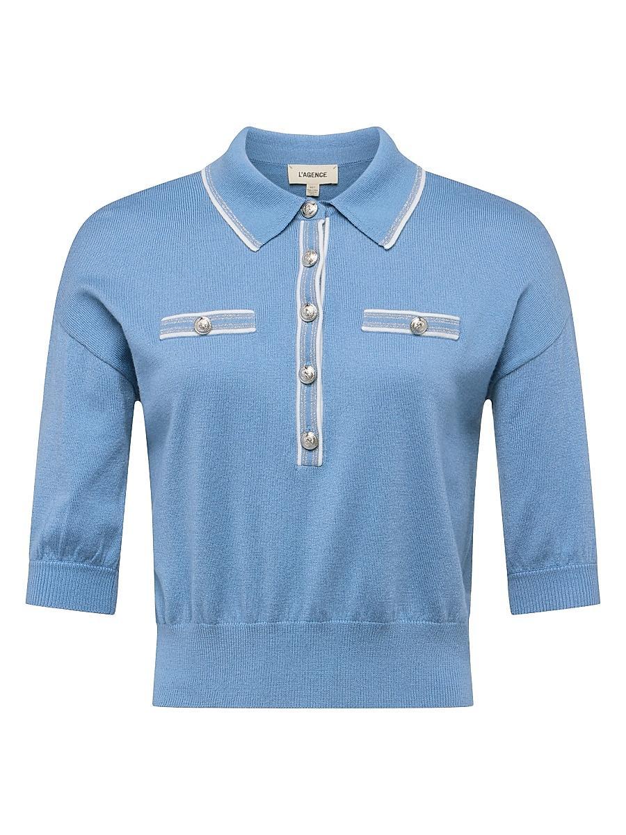 Womens Masaki Knit Short-Sleeve Sweater Product Image