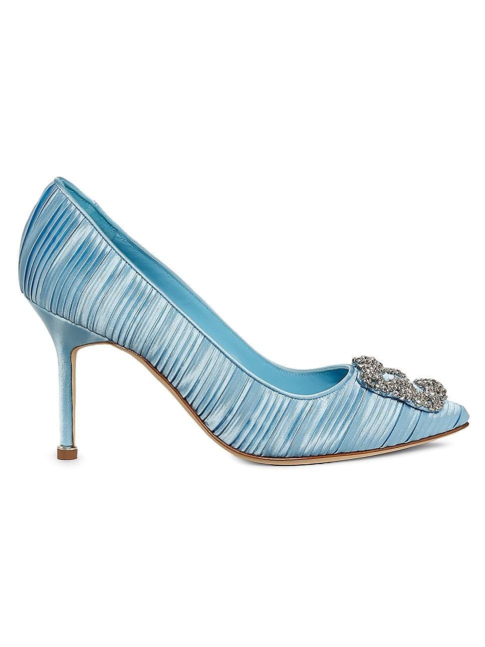 Womens Hangisi 90MM Embellished Satin Pumps Product Image