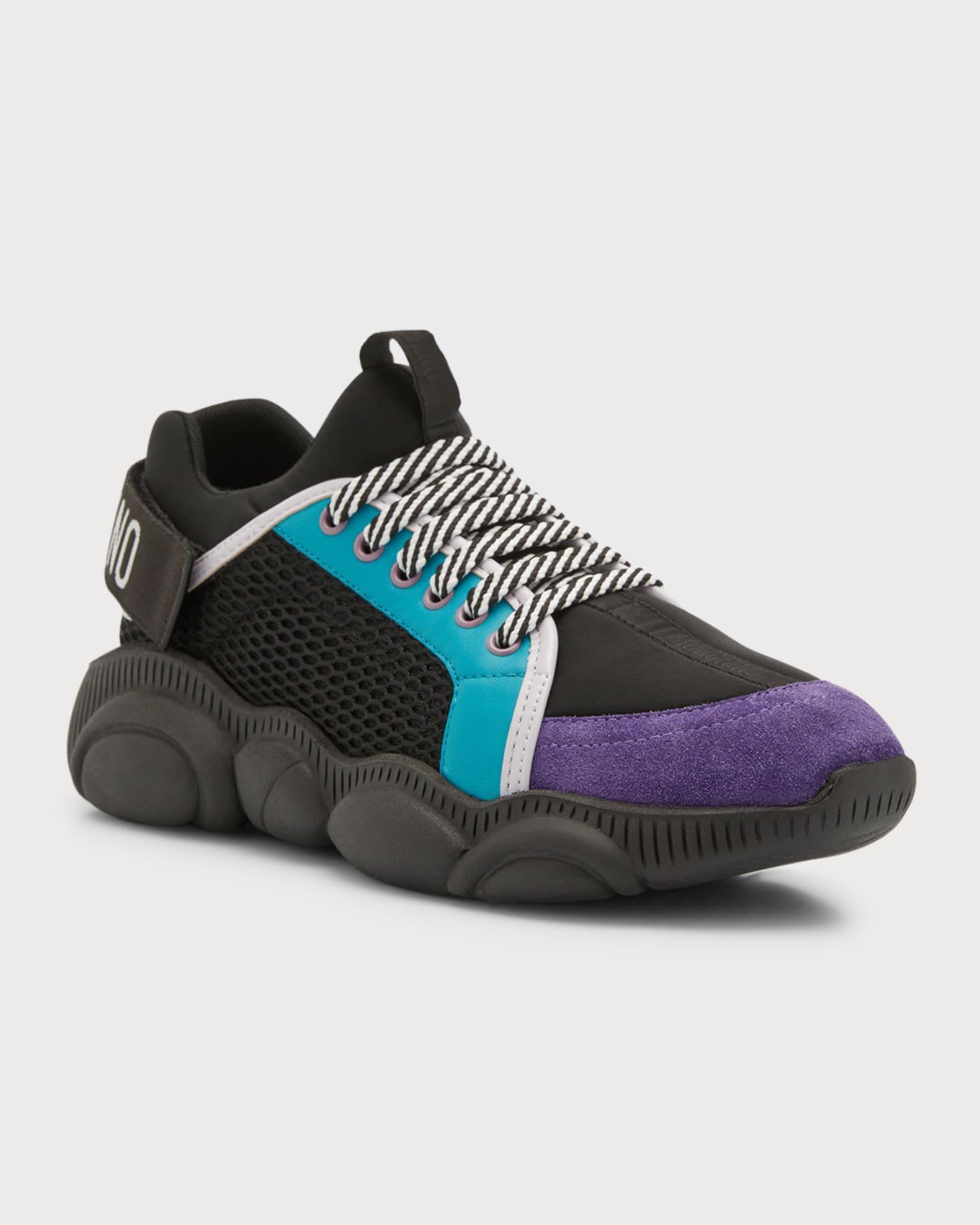 Men's Color Block Teddy Sole Sneakers Product Image