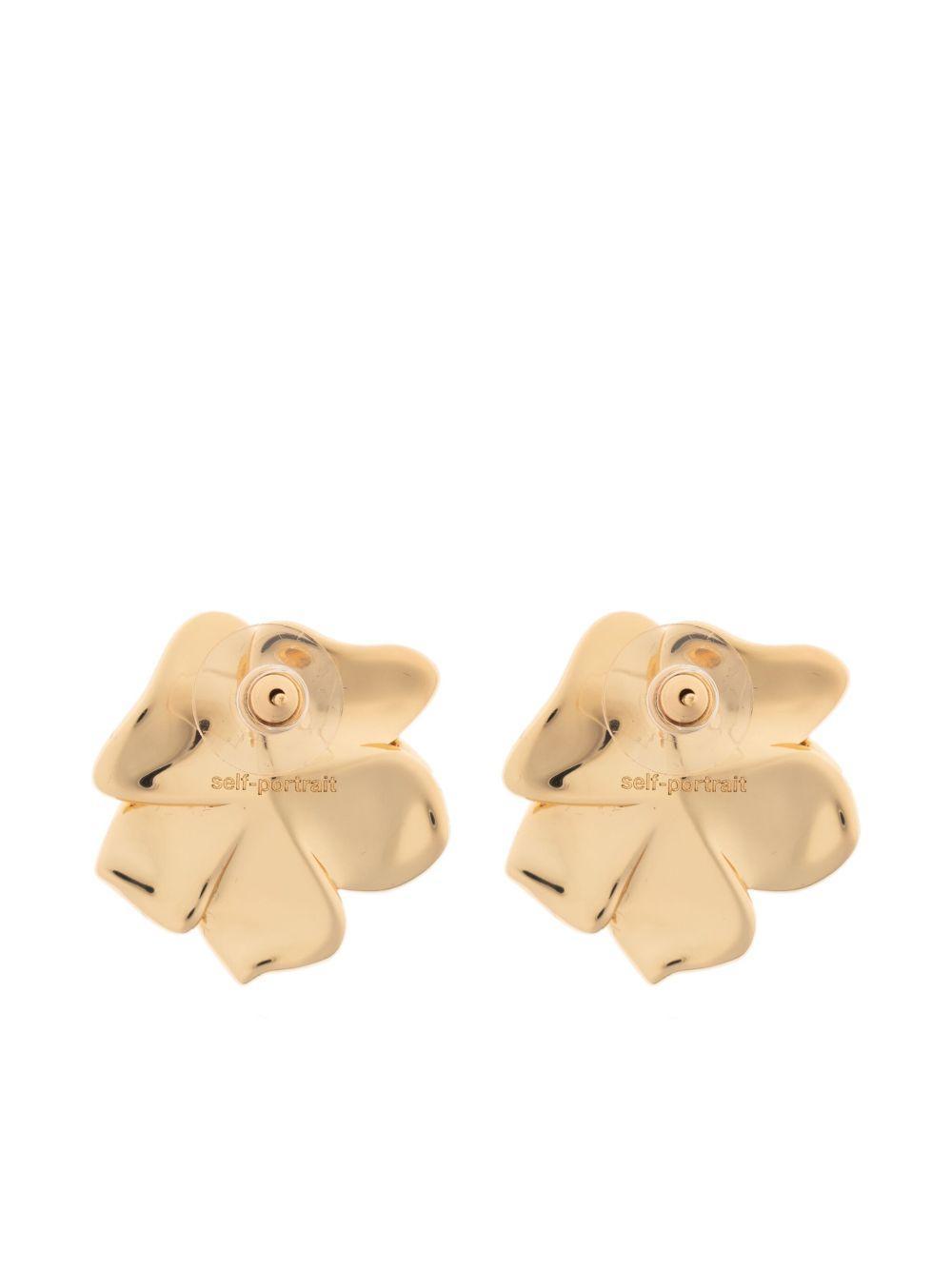 floral crystal-embellished earrings Product Image