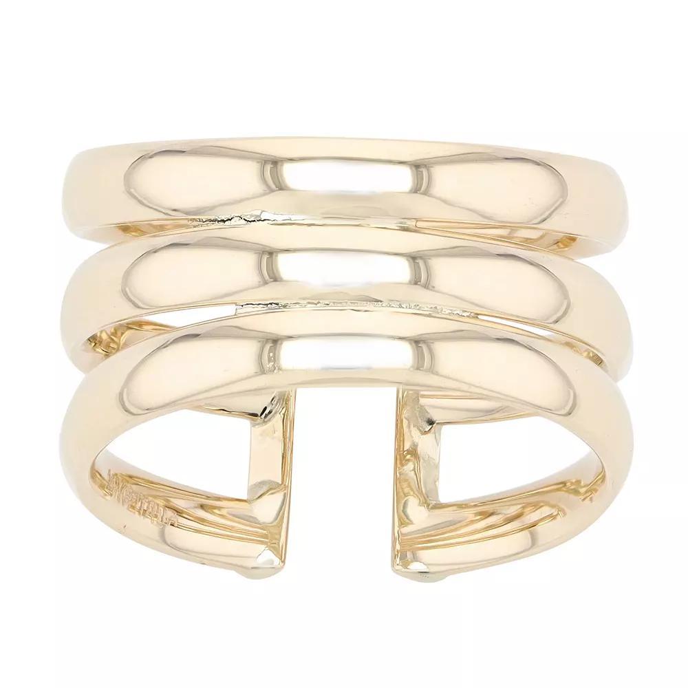 Au Naturale 14k Yellow Gold Triple Open Band Ring, Women's, Size: 8, 14k Gold Product Image
