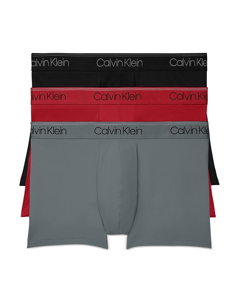 Calvin Klein Microfiber Stretch Wicking Low Rise Trunks, Pack of 3 Product Image