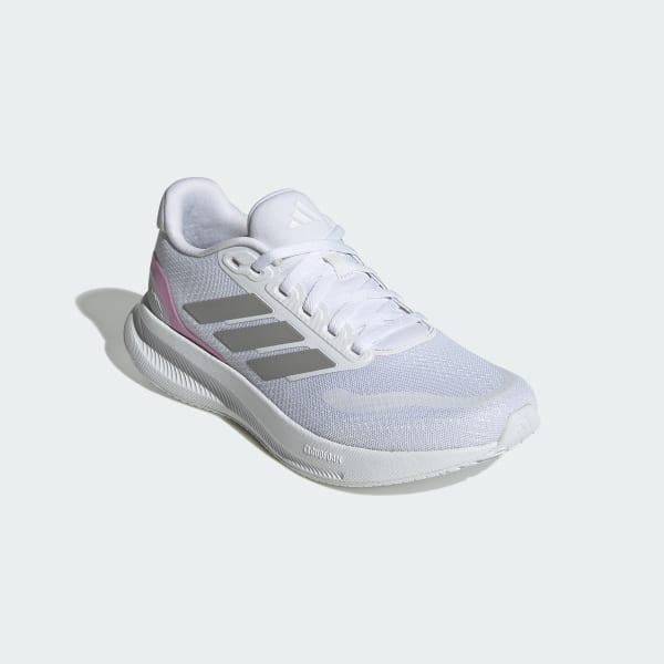 adidas Runfalcon 5 Women's Running Shoes, Size: 10, White Pink Wide Product Image