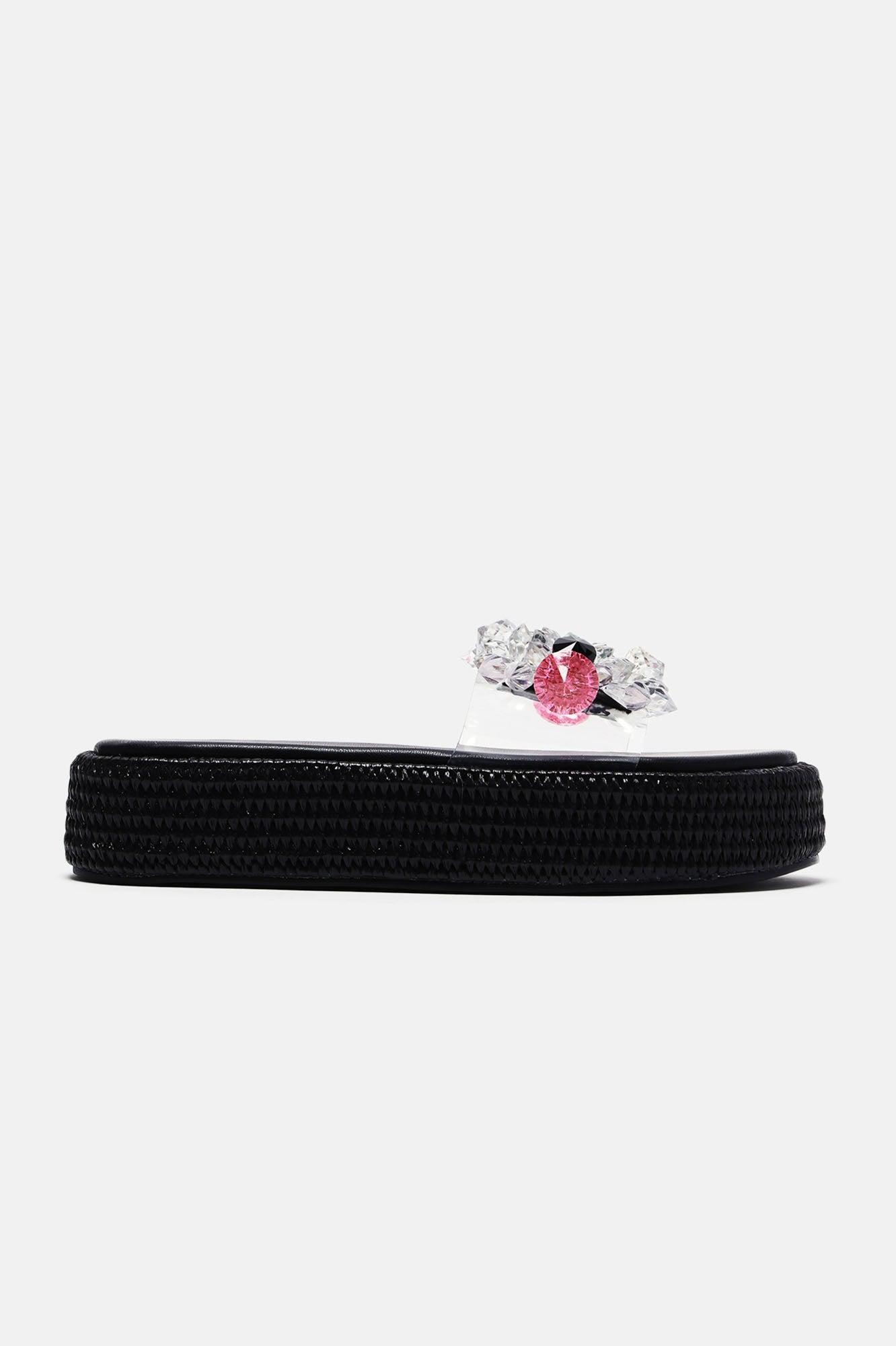 Ready For Some Sun Flatforms - Black Product Image