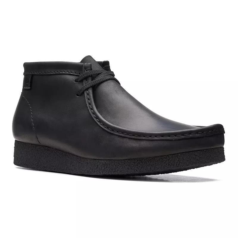 Clarks® Shacre Men's Leather Chukka Boots, Size: 9.5, Black Product Image