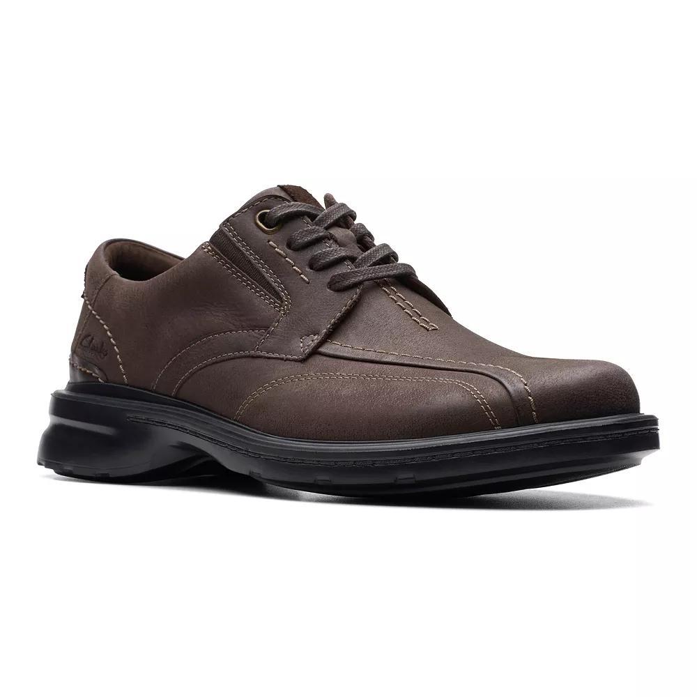 Clarks® Gessler Lace Men's Leather Shoes, Size: 7, Dark Product Image