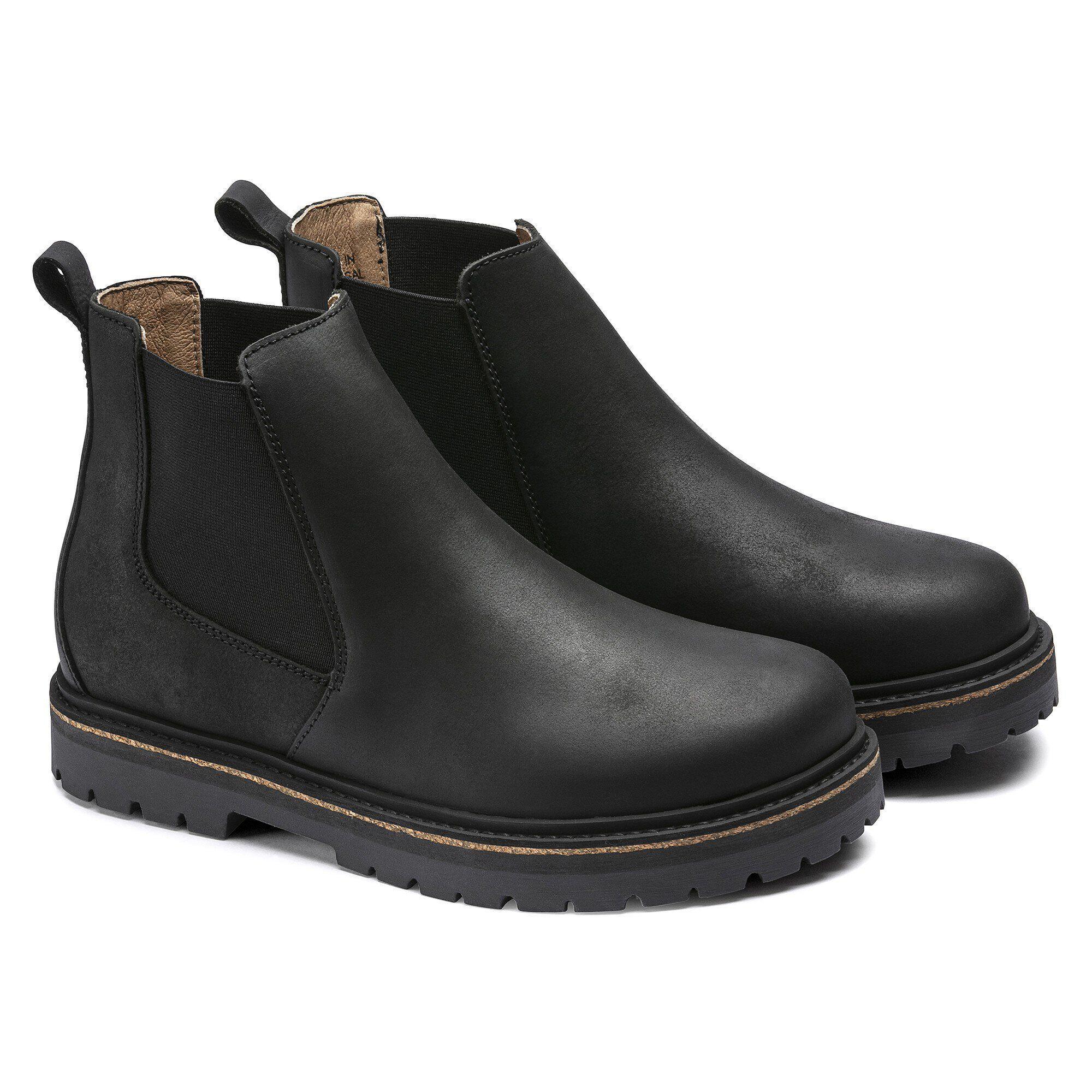 Stalon Oiled Nubuck Leather Black Product Image