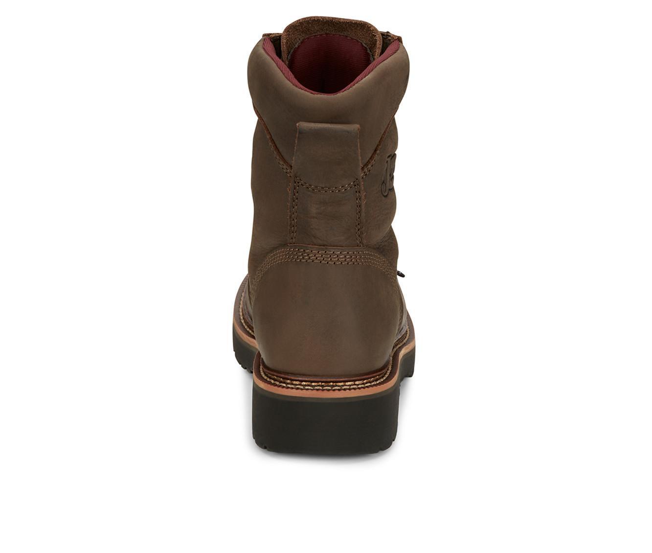 Men's Justin Boots Rivot 8" Waterproof Lace Up Work Boots Product Image