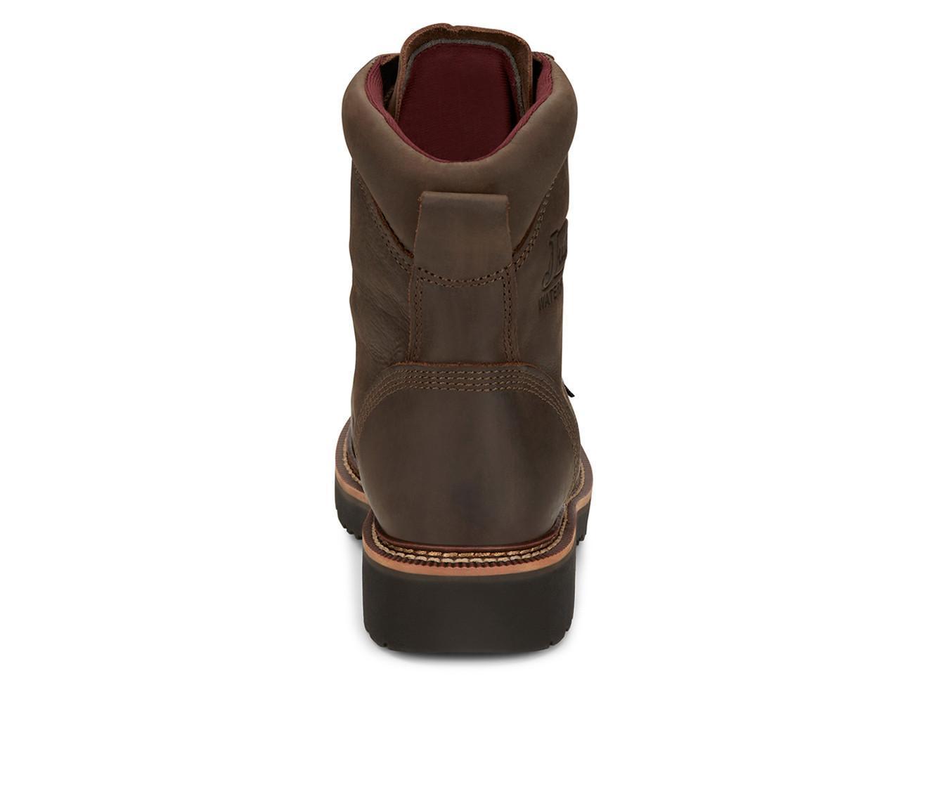 Men's Justin Boots Rivot Waterproof Steel Toe Waterproof Work Boots Product Image