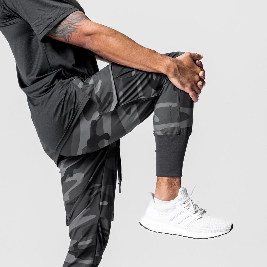 0437. Tetra-Lite® Cargo High Rib Jogger - Black Camo Product Image