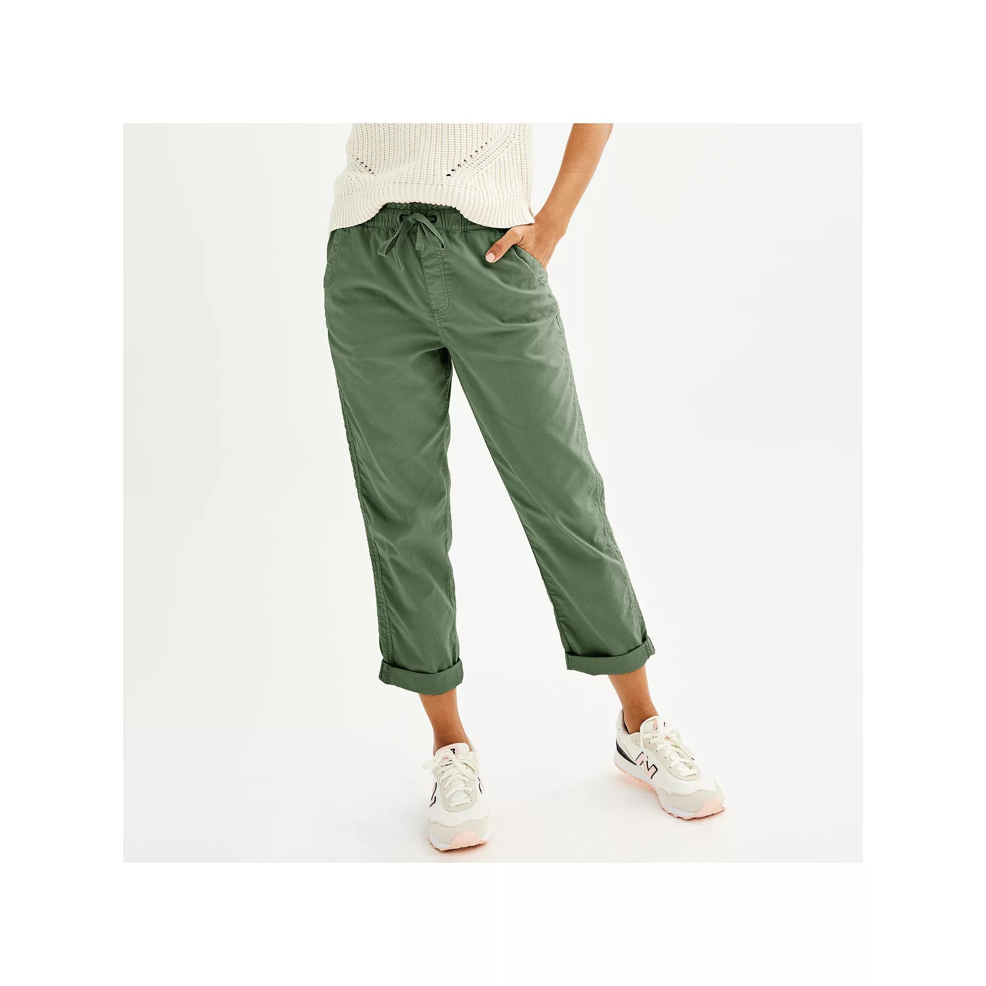 Women's Sonoma Goods For Life® Easy Paper Bag Waist Capri, Size: XS, Trinity Gray Product Image