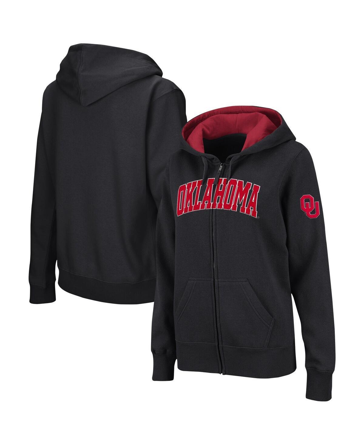 Womens Colosseum Oklahoma Sooners Arched Name Full-Zip Hoodie Product Image