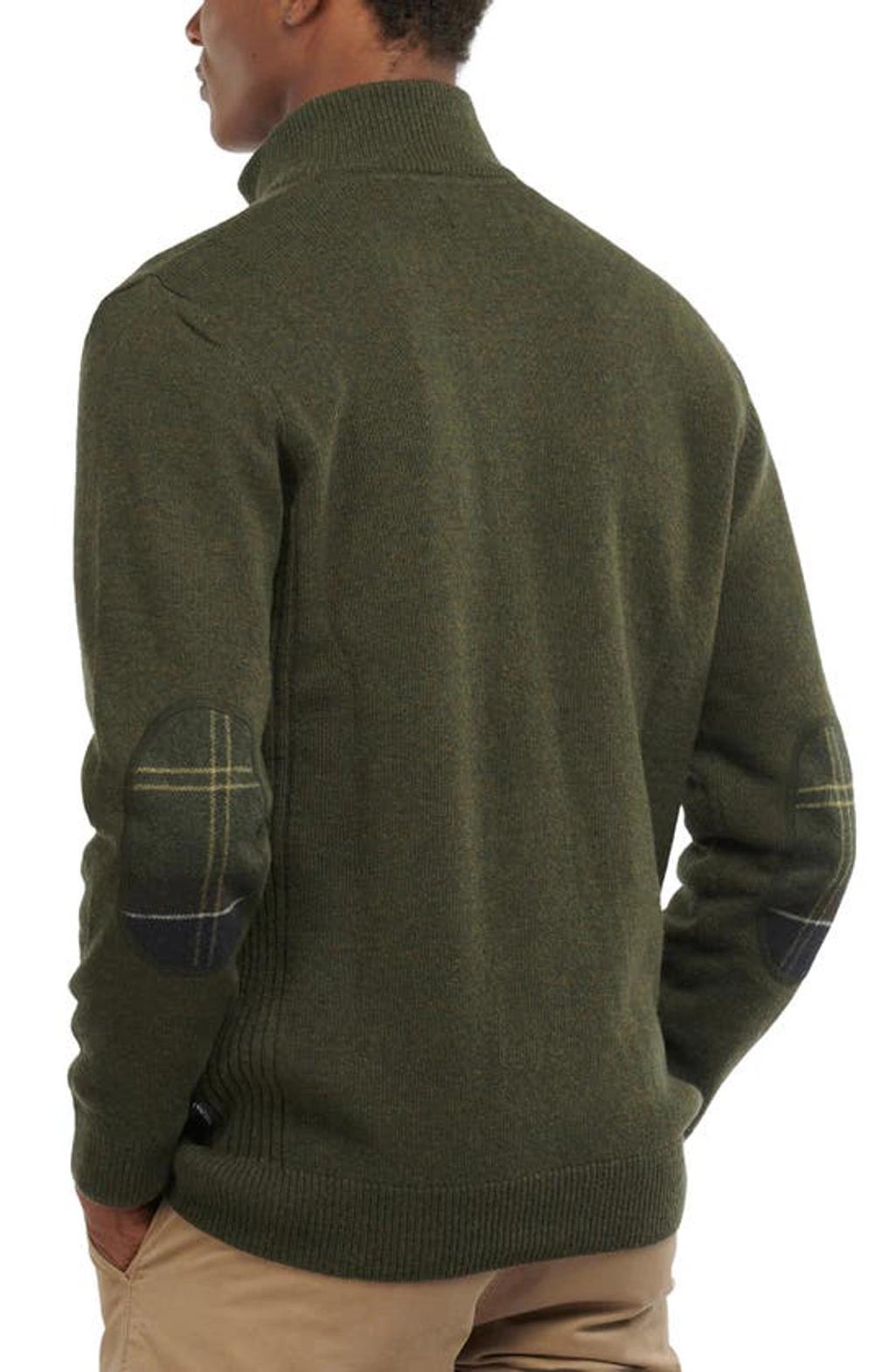 BARBOUR Tisbury Half Zip Sweater In Dark Seaweed Product Image