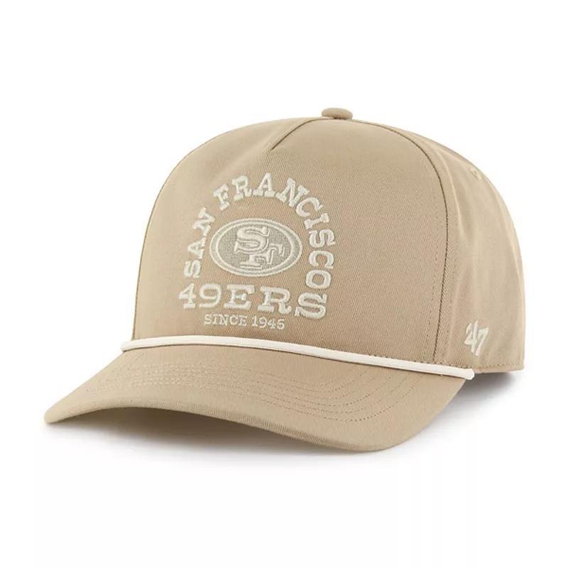 Mens 47 Khaki San Francisco 49ers Canyon Ranchero Hitch Adjustable Hat Product Image