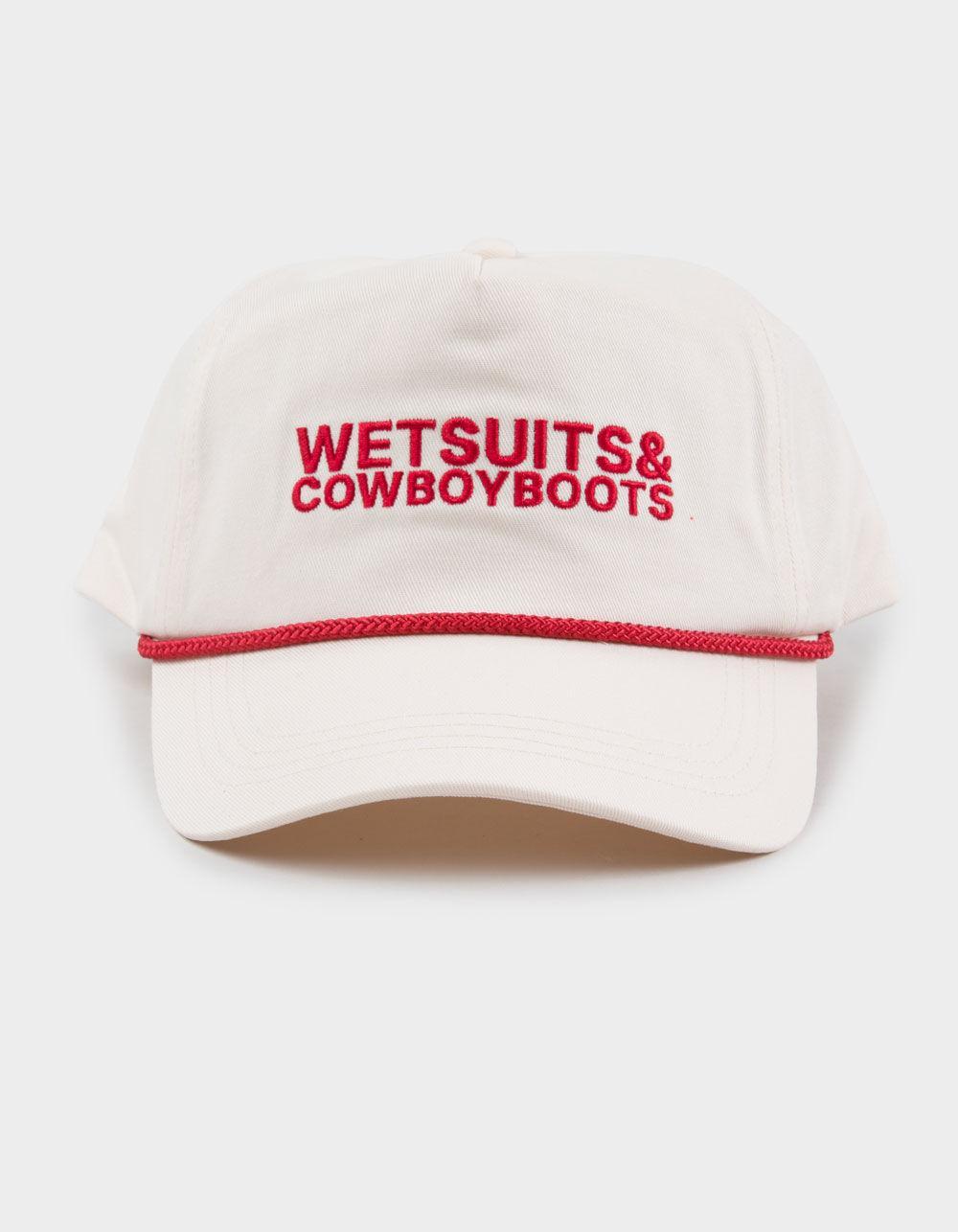 LE SURF Wetsuits & Cowboy Boots Womens Snapback Hat - RED/WHITE Product Image