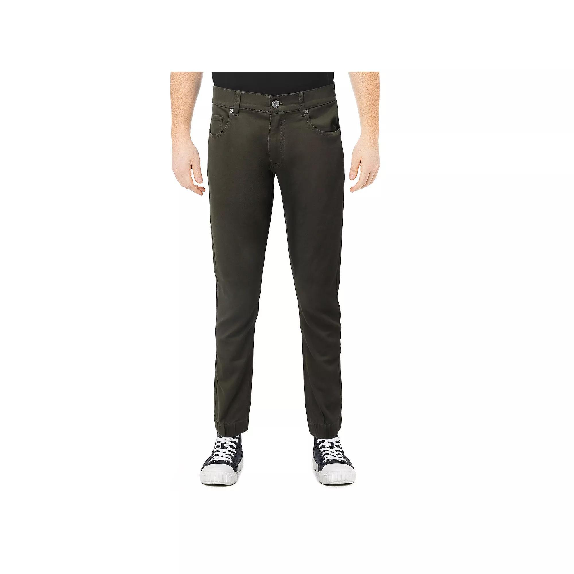 Men's Xray Slim-Fit Cuffed Twill Pants, Size: 34X30, Green Product Image