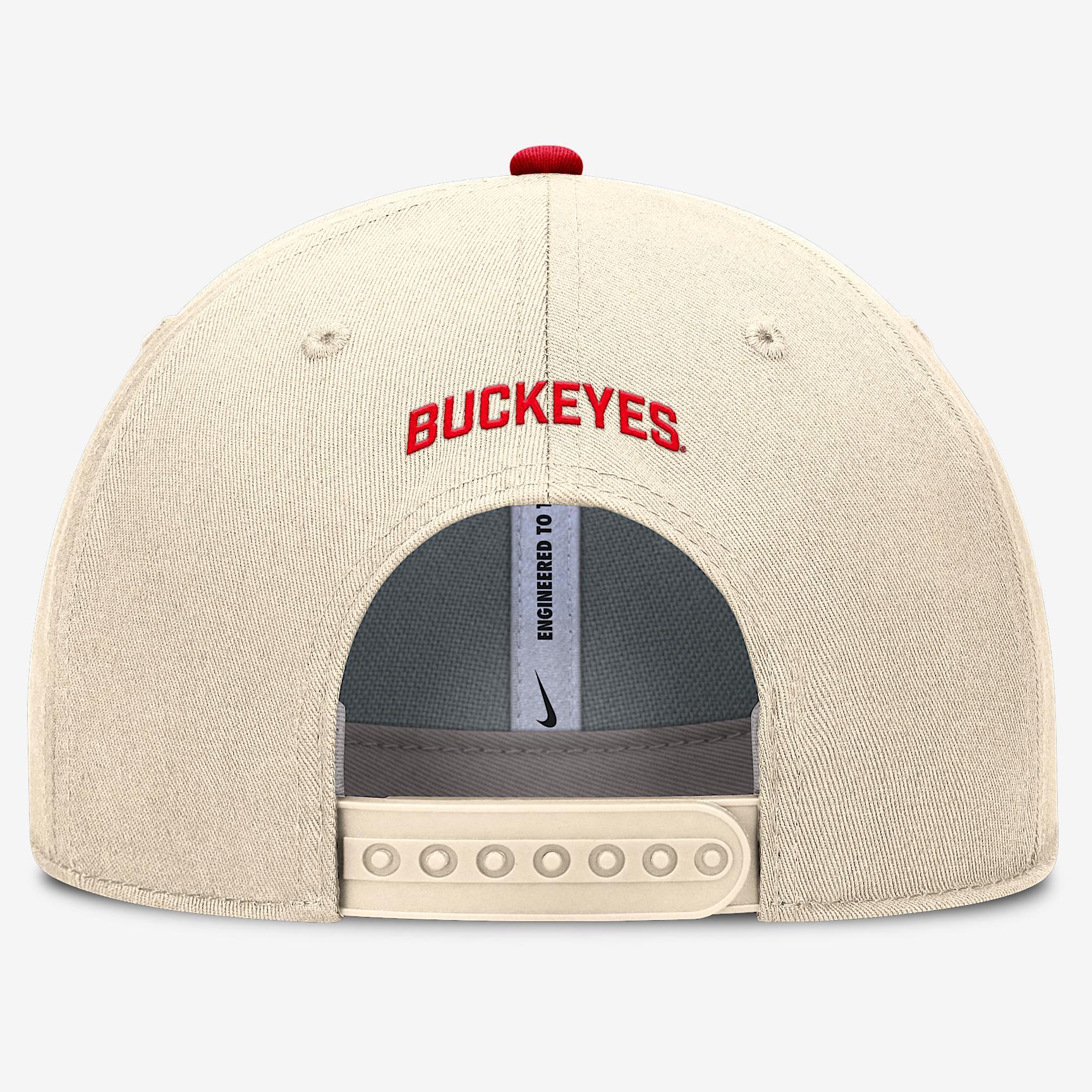 Ohio State Primetime Rise Men's Nike Dri-FIT College Trucker Adjustable Hat Product Image