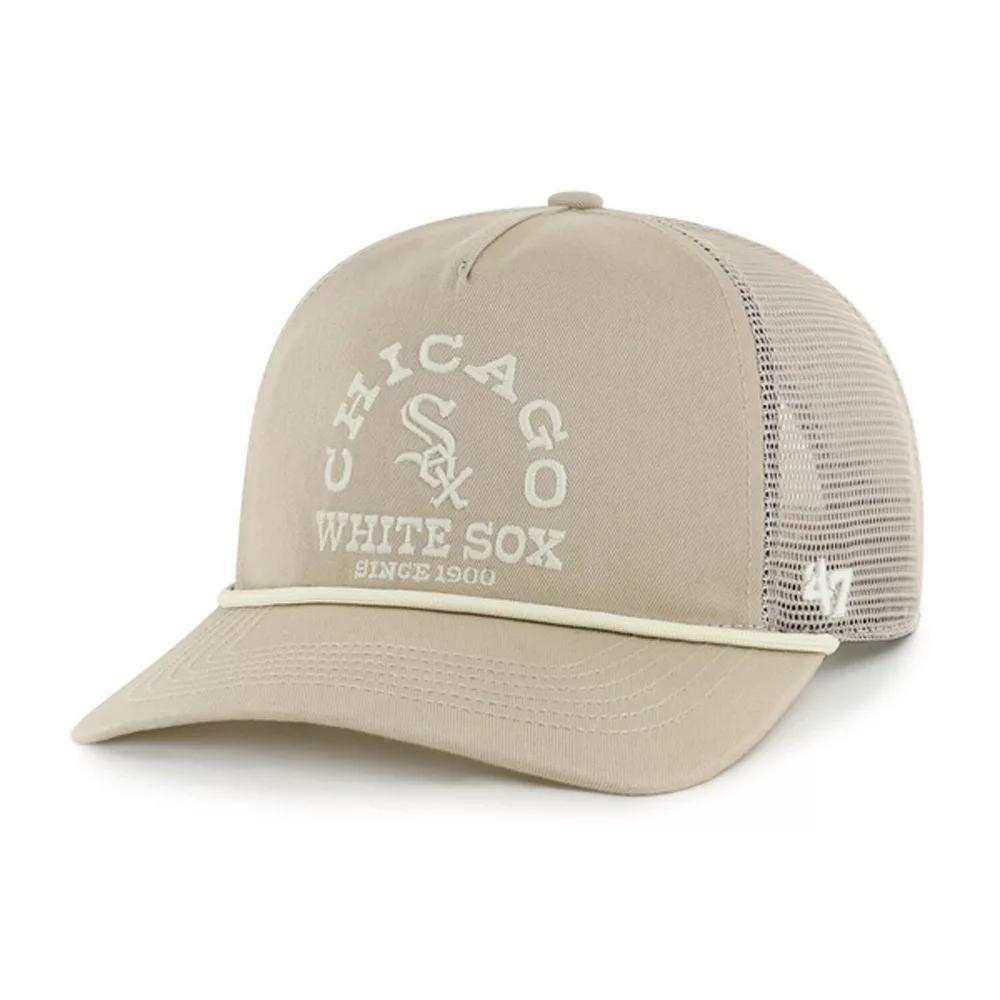 Men's '47  Khaki Chicago White Sox Ranchero Adjustable Hitch Hat, Beig K Product Image