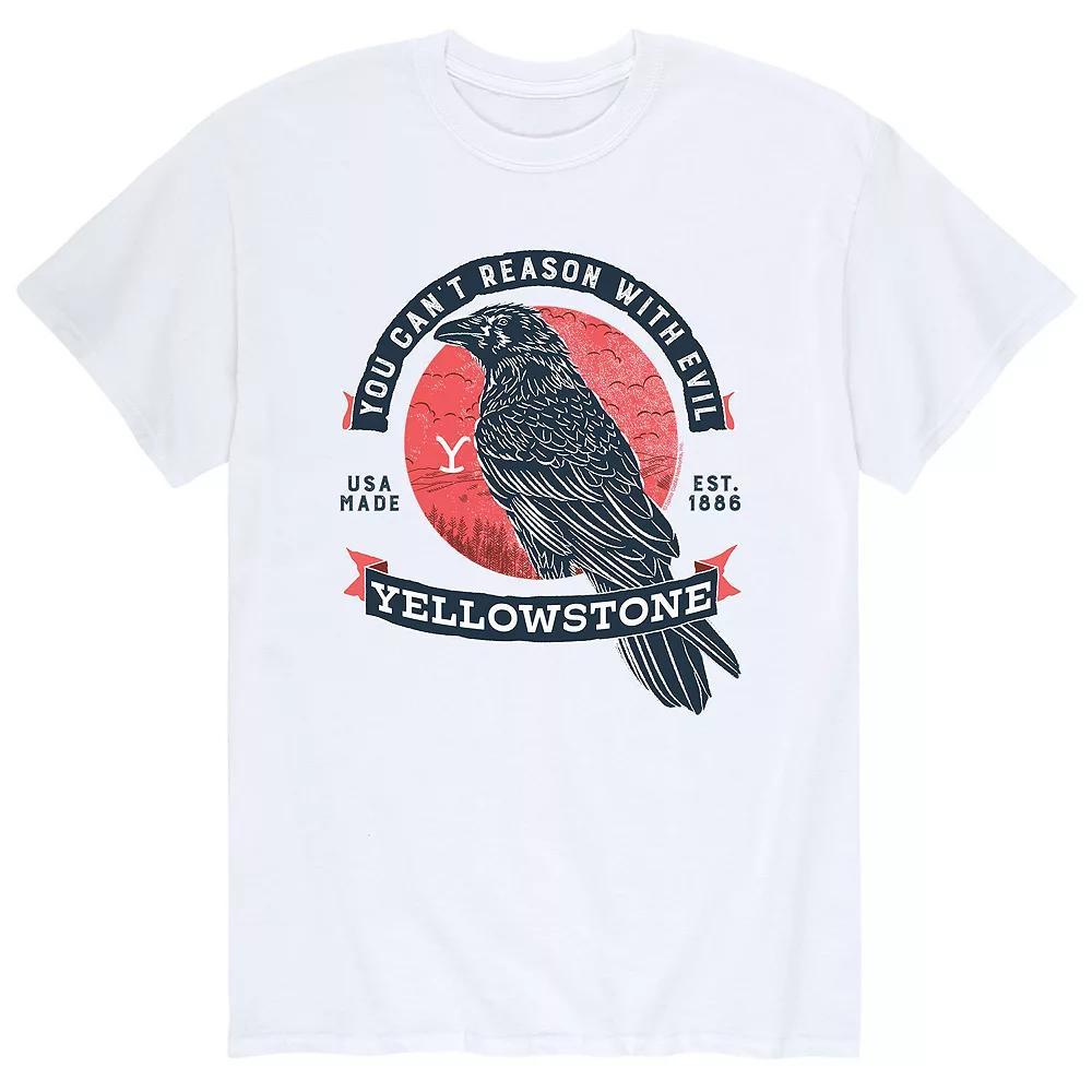 Mens Yellowstone You Cant Reason With Evil Crow Tee Product Image
