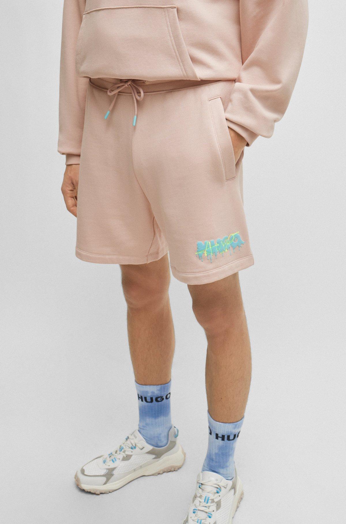 Cotton-terry shorts with new-season logo Product Image