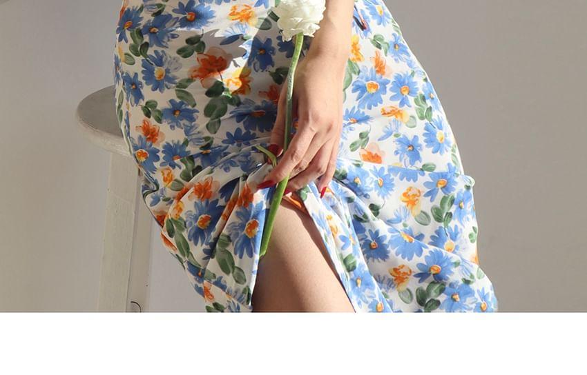 Spaghetti Strap Floral Midi Sundress Product Image
