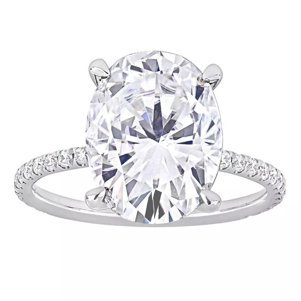 Stella Grace 4-7/8 Carat T.W Lab-Created Moissanite Engagement Ring, Women's, 10k White Gold Product Image