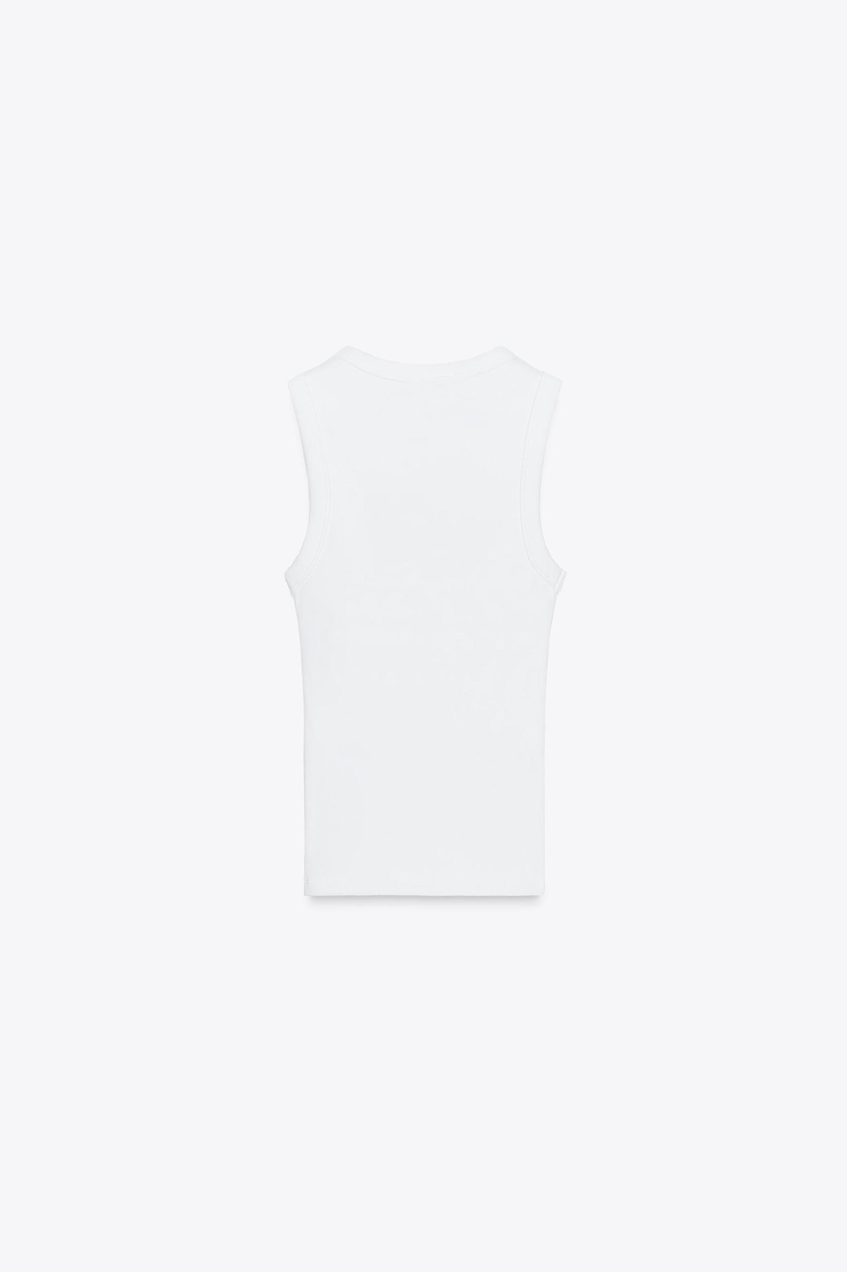 EMBROIDERED TEXT TOP Product Image