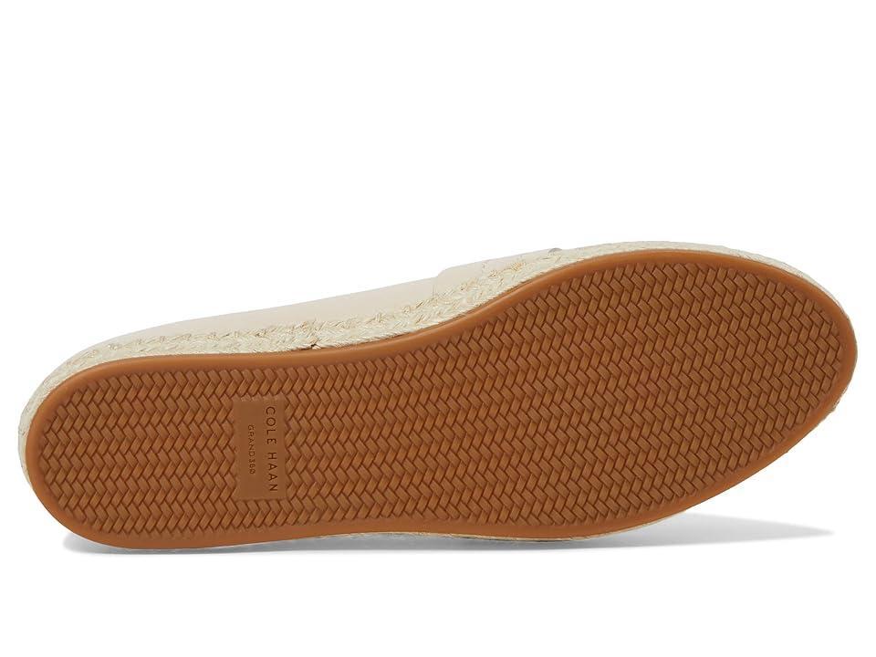 Cole Haan Womens Montauk Almond Toe Black Espadrille Loafers Product Image