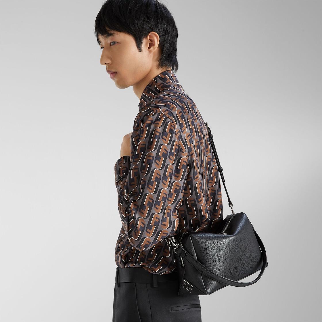Fendi Lui MediumBlack leather bag Product Image